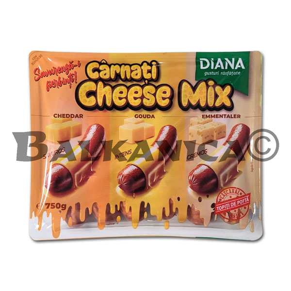 750 G LONGANIZA CON QUESO MIX DIANA