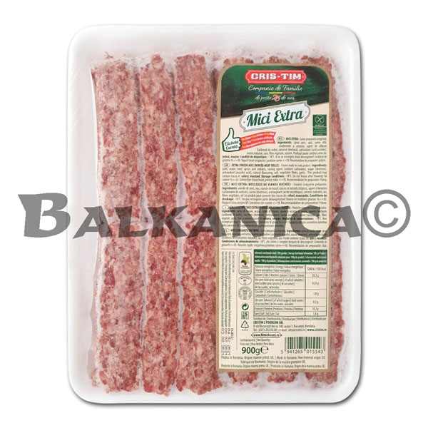 900 G LONGANIZA SIN TRIPA (MICI) CERDO Y TERNERA EXTRA CRIS TIM