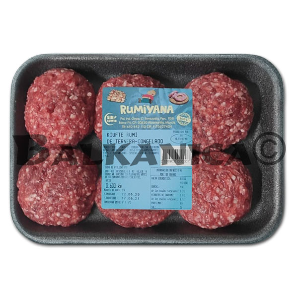 500 G BURGERS (KYUFTE) VEAL RUMIYANA