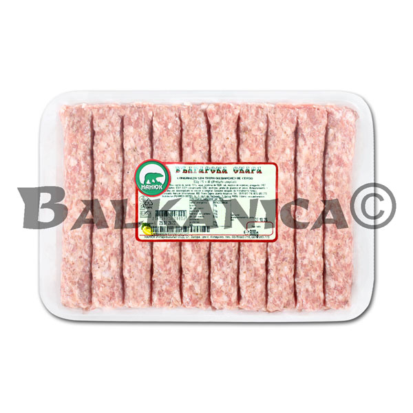 LONGANIZAS SIN TRIPA DE CERDO EN BANDEJA NANUK