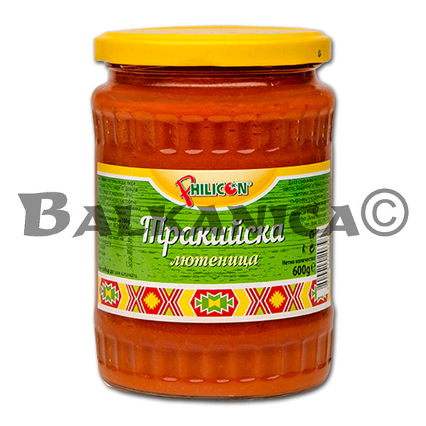 600 GR SALSA LYUTENITSA TARKIYSKA PHILICON 600 GR SALSA LYUTENITSA TARKIYSKA PHILICON