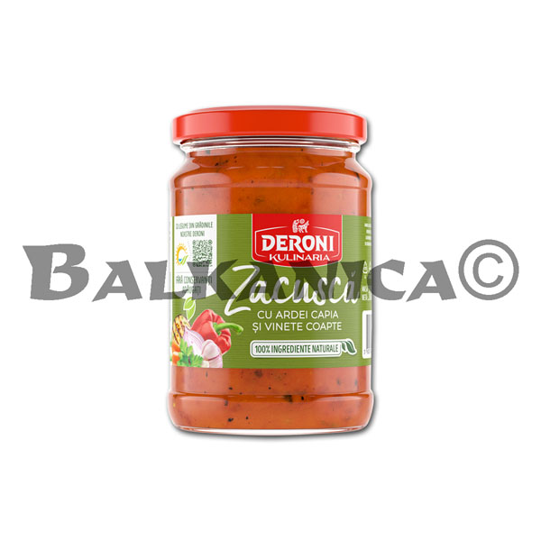 300 G MOLHO ZACUSCA COM PIMENTA PIQUILLO E BERINGUELA ASSADA DERONI KULINARIA