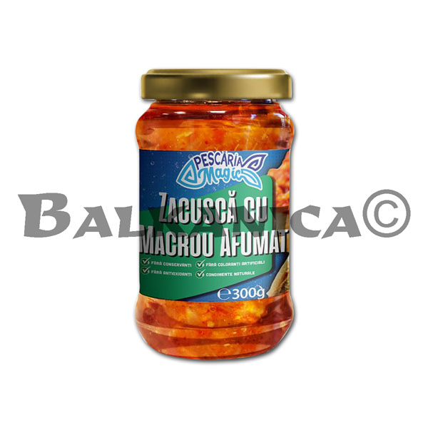 300 G SALSA ZACUSCA CON CABALLA AHUMADA PESCARIA MAGIC 300 G SALSA ZACUSCA CON CABALLA AHUMADA PESCARIA MAGIC