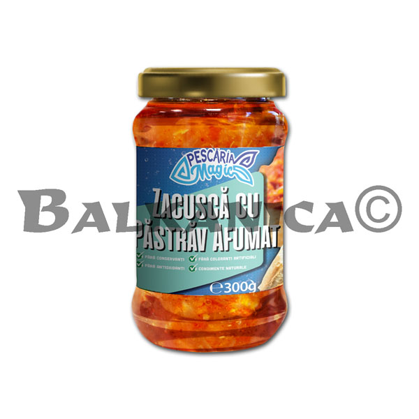 300 G SALSA ZACUSCA CON TRUCHA AHUMADA PESCARIA MAGIC 300 G SALSA ZACUSCA CON TRUCHA AHUMADA PESCARIA MAGIC