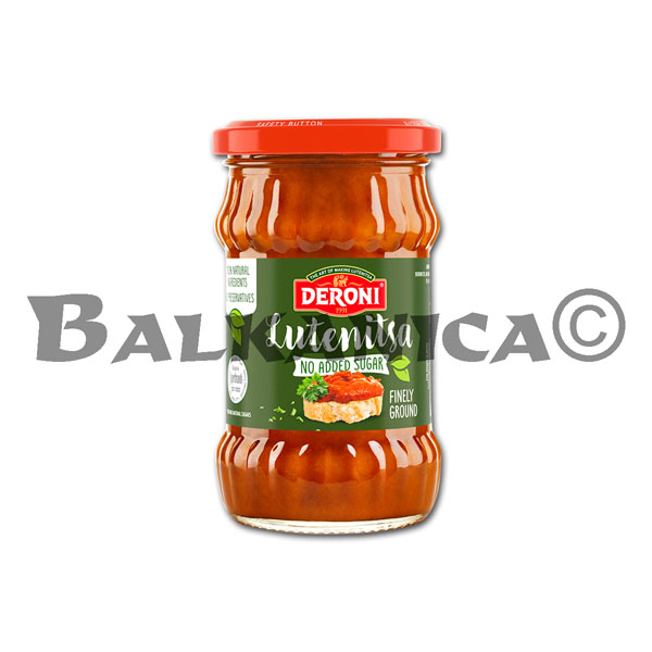 250 Г ЛЮТЕНИЦА БЕЗ САХАРА МЕЛКОГО ПОМОЛА ДЕРОНИ