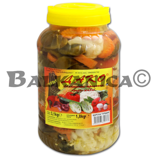 3.1 KG ENCURTIDOS TSARSKA TURSHIYA DAKO 3.1 KG ENCURTIDOS TSARSKA TURSHIYA DAKO