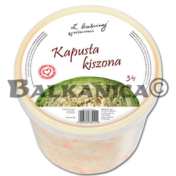 3 KG CHUCRUT EN SALMUERA Z BABCINEJ SPIZARNI 3 KG CHUCRUT EN SALMUERA Z BABCINEJ SPIZARNI