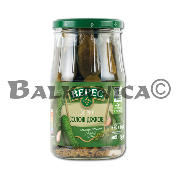 770 Г ОГУРЦЫ СОЛЁНЫЕ БОЧКОВЫЕ ВЕРЕС