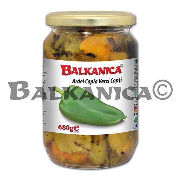 680 GR PIMIENTO VERDE ASADO PELADO BALKANICA 680 GR PIMIENTO VERDE ASADO PELADO BALKANICA