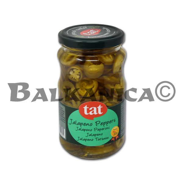 330 GR PIMIENTOS PICANTES JALAPEÑO EN VINAGRE TAT 330 GR PIMIENTOS PICANTES JALAPEÑO EN VINAGRE TAT