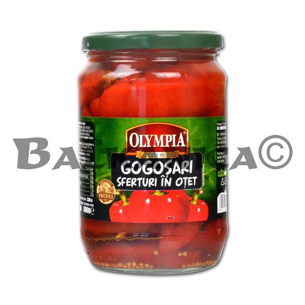 650 G PIMIENTOS CORTADOS EN VINAGRE OLYMPIA