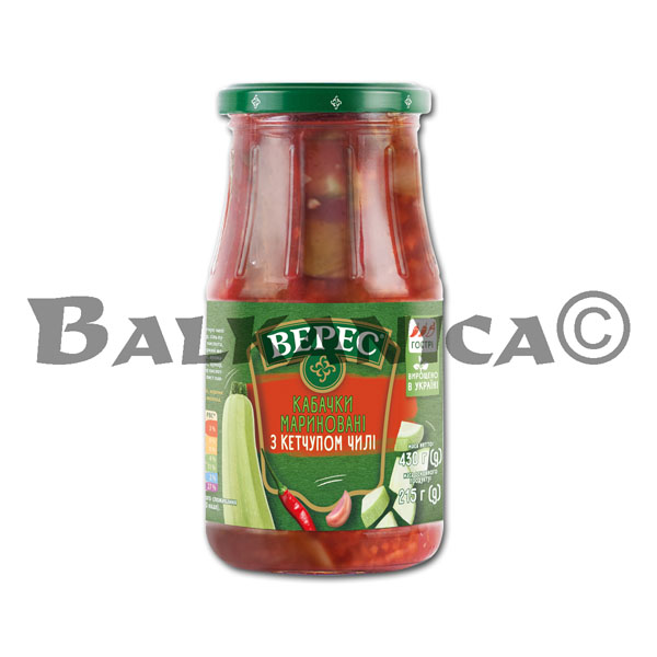 430 G CALABACINES ENCURTIDOS CON KETCHUP DE CHILE VERES