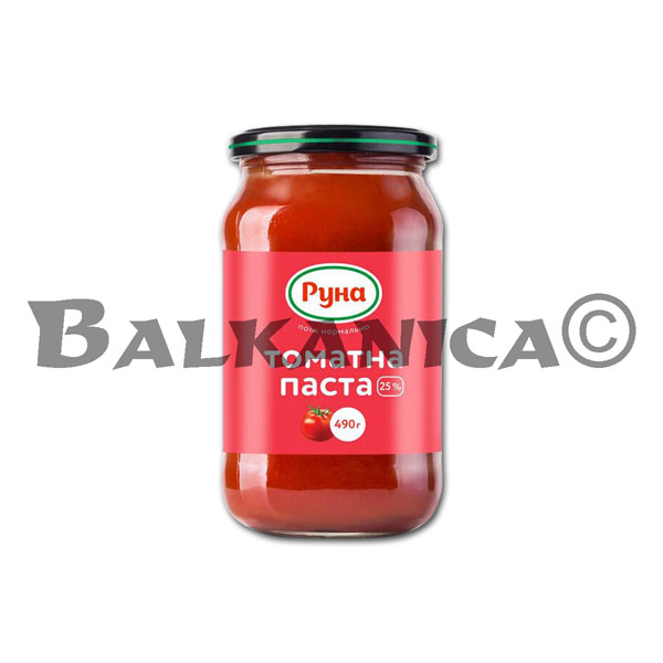 490 G TOMATNA PASTA 25% RUNA