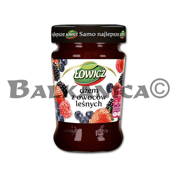 280 G MERMELADA DE FRUTAS DEL BOSQUE LOWICZ 280 G MERMELADA DE FRUTAS DEL BOSQUE LOWICZ