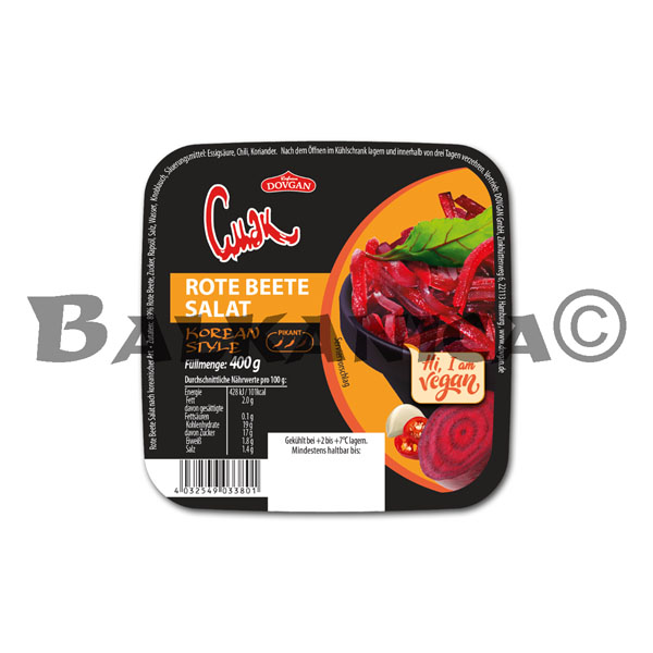 400 G ENSALADA DE REMOLACHA ESTILO COREANO CMAK DOVGAN 400 G ENSALADA DE REMOLACHA ESTILO COREANO CMAK DOVGAN