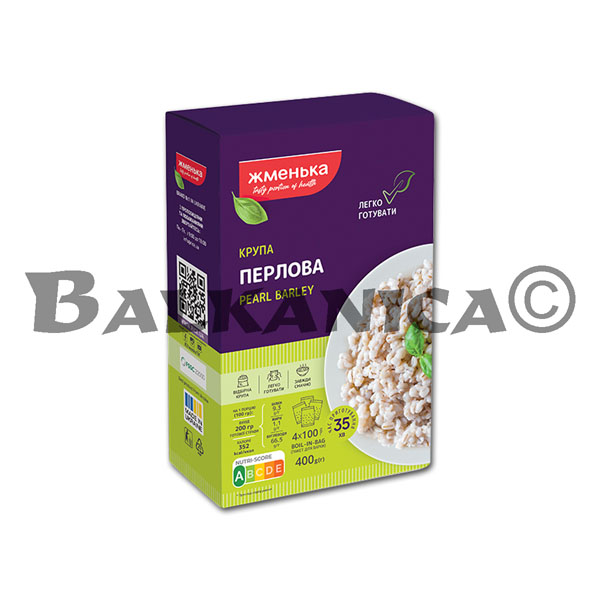 400 G CEBADA PERLADA EN CAJA DE CARTON (4 * 100 G) ZHMEÑKA 400 G CEBADA PERLADA EN CAJA DE CARTON (4 * 100 G) ZHMEÑKA