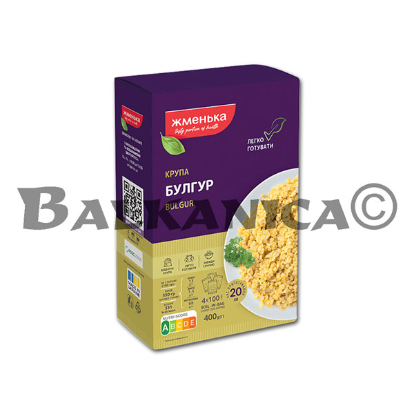 400 G BULGUR EN CAJA DE CARTON (4 * 100 G) ZHMEÑKA 400 G BULGUR EN CAJA DE CARTON (4 * 100 G) ZHMEÑKA