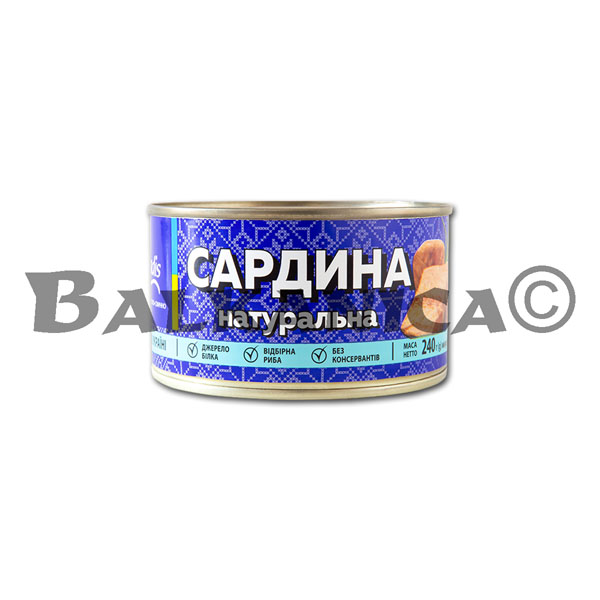 240 G SARDINA AL NATURAL VELADIS