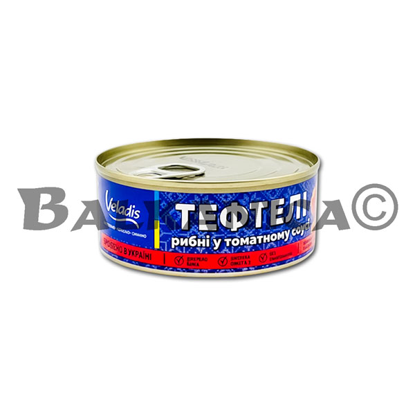 230 G ALBONDIGAS DE PESCADO EN SALSA DE TOMATE VELADIS