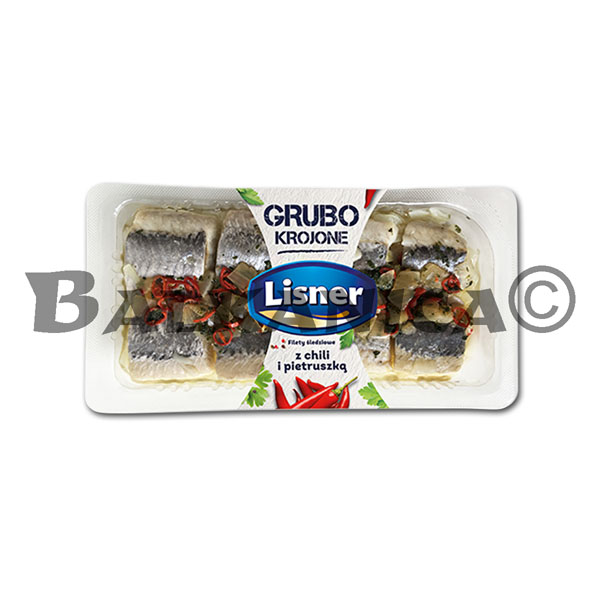 250 G FILETE DE ARENQUE CON CHILI Y PEREJIL LISNER 250 G FILETE DE ARENQUE CON CHILI Y PEREJIL LISNER