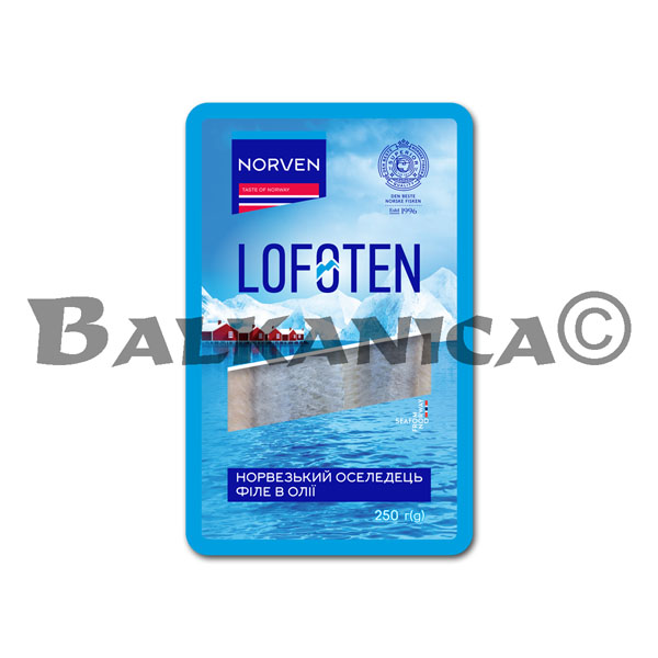 250 G FILETES DE ARENQUE EN ACEITE NORVEN