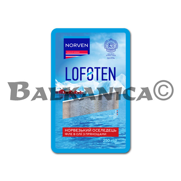 250 G FILETES DE ARENQUE EN ACEITE PICANTES NORVEN