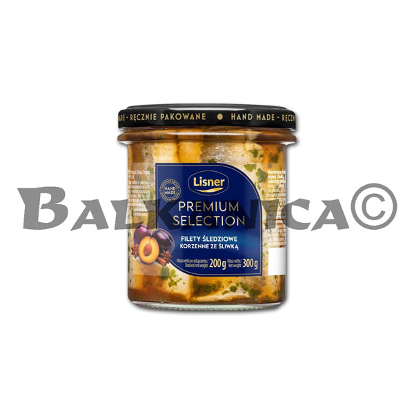 300 G HERRING FILLET SPICY WITH PLUM PREMIUM SELECTION LISNER