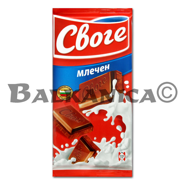 90 G CHOCOLATE FINO CON LECHE SVOGE