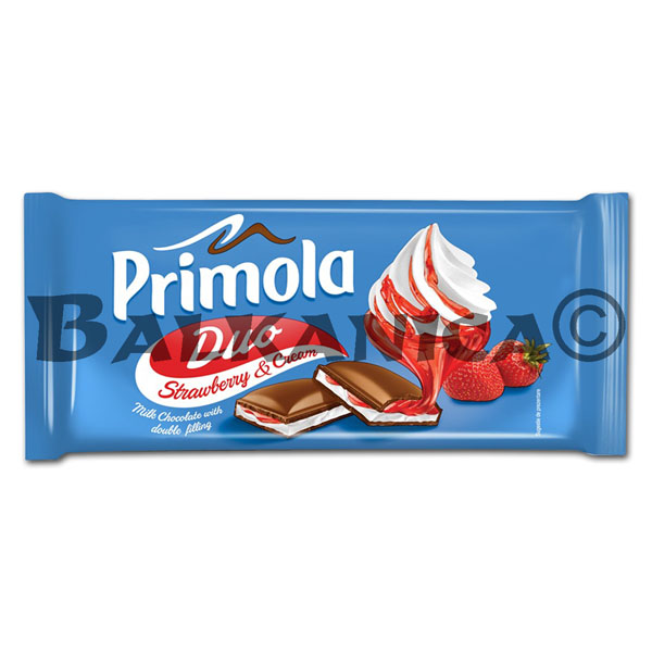 89 G CHOCOLATE FRESA Y NATA DUO PRIMOLA 89 G CHOCOLATE FRESA Y NATA DUO PRIMOLA