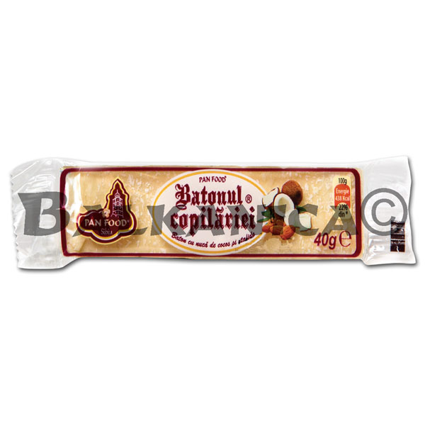 40 GR BARRITAS BATONUL COPILARIEI COCO Y PASAS PAN FOOD 40 GR BARRITAS BATONUL COPILARIEI COCO Y PASAS PAN FOOD