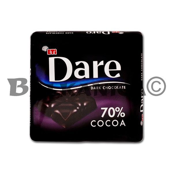70 G CHOCOLATE BLACK 70% COCOA DARE 70 G CHOCOLATE BLACK 70% COCOA DARE