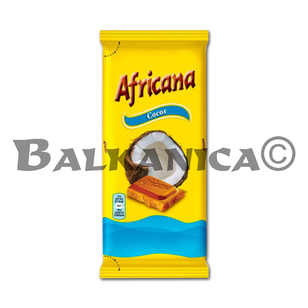 80 G CHOCOLAT AU COCO AFRICANA