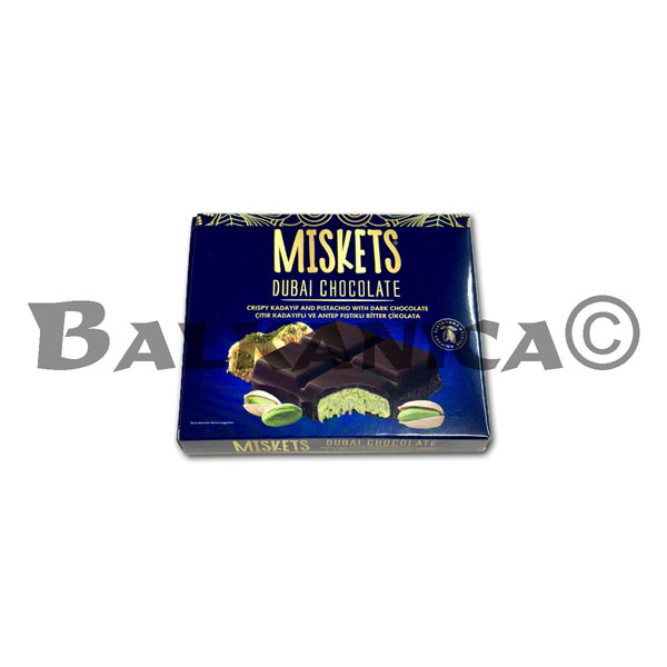 100 G CHOCOLATE NEGRO CON KADAIF Y PISTACHO DUBAI MISKETS 100 G CHOCOLATE NEGRO CON KADAIF Y PISTACHO DUBAI MISKETS