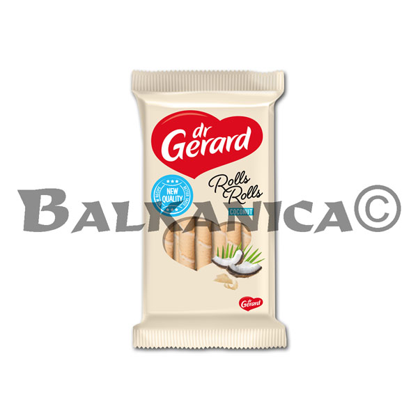 112 G BARQUILLOS ROLLS CON CREMA DE COCO DR.GERARD 112 G BARQUILLOS ROLLS CON CREMA DE COCO DR.GERARD