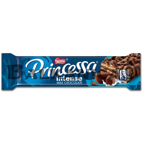 33 GR BARQUILLO INTENSO CHOCOLATE CON LECHE PRINCESSA 33 GR BARQUILLO INTENSO CHOCOLATE CON LECHE PRINCESSA