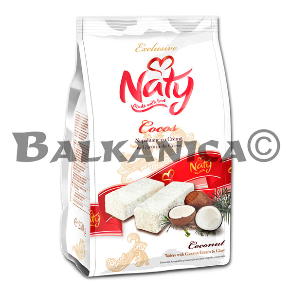 250 G BARQUILLOS COCO GLASEADOS NATY