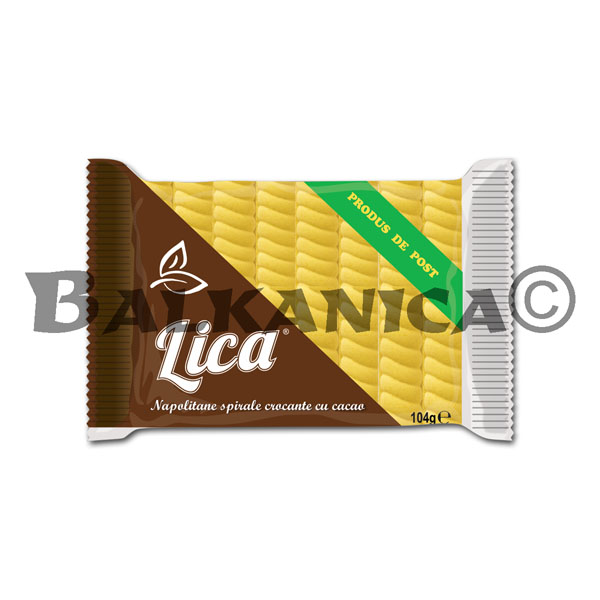 104 Г ВАФЛИ СПИРАЛЬ С КАКАО ЛИКА