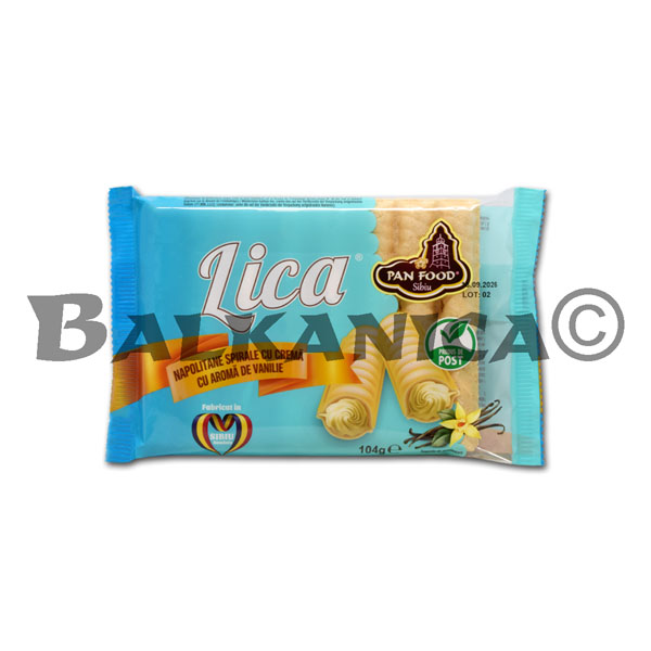 104 G BARQUILLOS DE ESPIRAL CON VAINILLA LICA