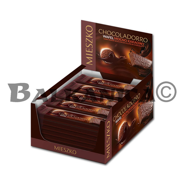 34 G BARQUILLO CHOCOLATE NEGRO CHOCOLADORRO MIESZKO