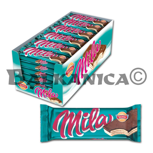 50 G BARQUILLO GLASEADO CON CREMA DE LECHE MILA SEDITA