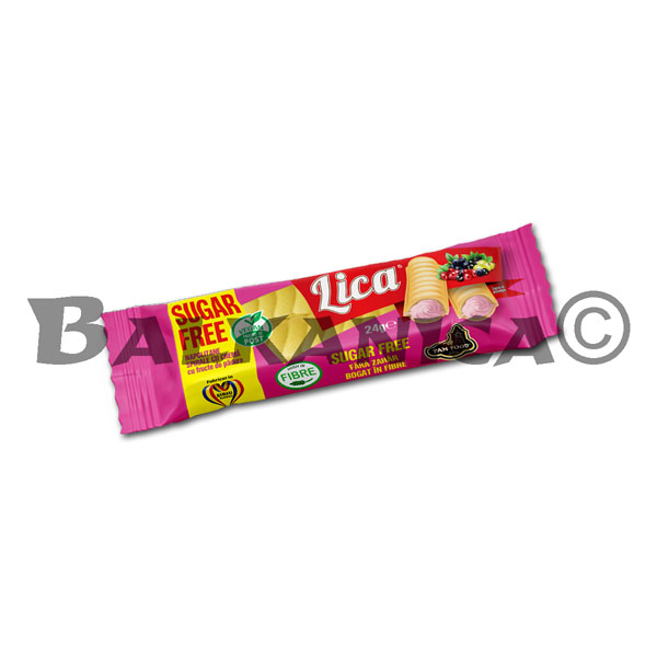 24 G NAPOLITANE SPIRALE CU CREMA DE FRUCTE DE PADURE FARA ZAHAR LICA