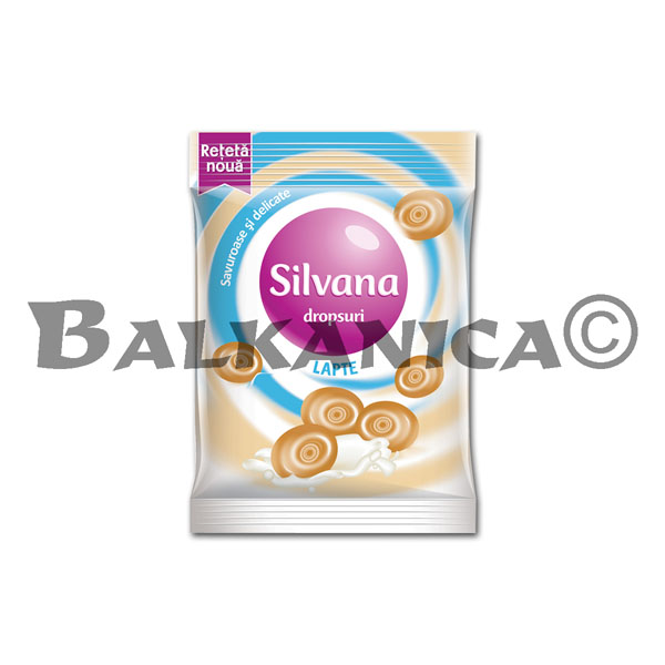 75 GR CARAMELOS DROPS CON LECHE SILVANA 75 GR CARAMELOS DROPS CON LECHE SILVANA