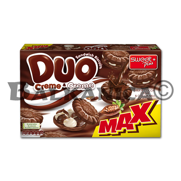 220 G BISCUITI CU GLAZURA DUO CREAM MAX SWEET+