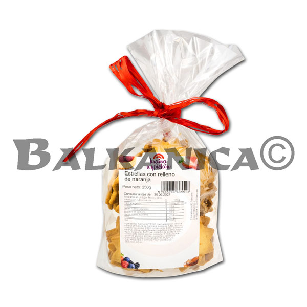 250 G GALLETAS ESTRELLA CON MERMELADA DE NARANJA KRAINA WYPIEKOW 250 G GALLETAS ESTRELLA CON MERMELADA DE NARANJA KRAINA WYPIEKOW
