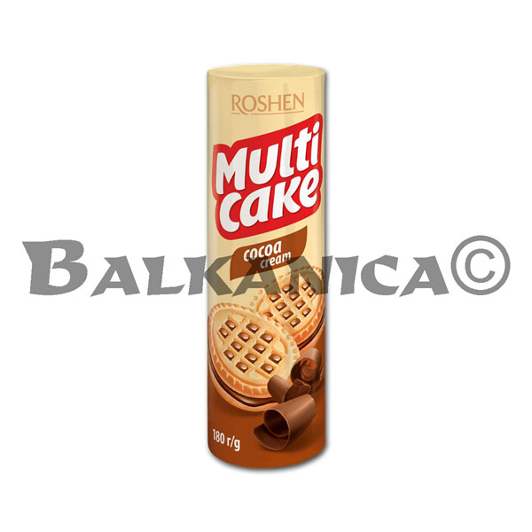 180 G BISCUITS MULTICAKE WITH FILLING COCOA FLAVOR ROSHEN