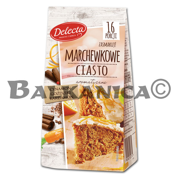 430 GR MEZCLA PARA PASTEL ZANAHORIA DELECTA 430 GR MEZCLA PARA PASTEL ZANAHORIA DELECTA