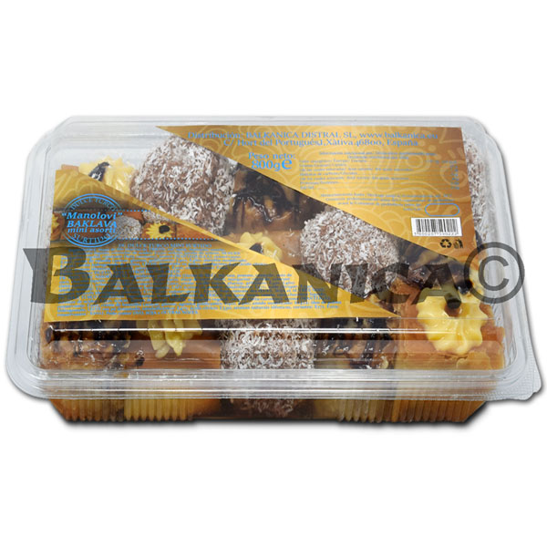 800 GR ASSORTED TURKISH SWEET BAKLAVICHKI MANOLOVI 800 GR ASSORTED TURKISH SWEET BAKLAVICHKI MANOLOVI