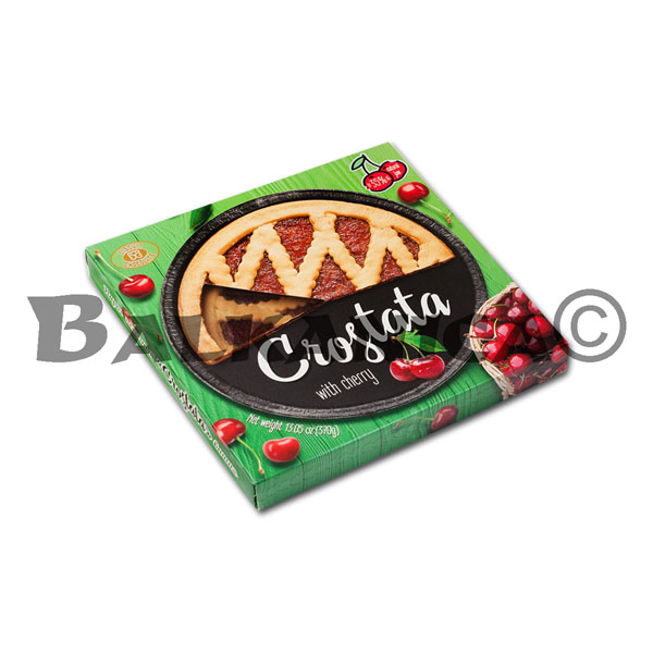 370 G PYRIG Z PISOCHNOHO TISTA Z VYSHNEYU CROSTATA BISCUIT CHOCOLATE