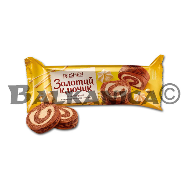 180 G SWISS ROLL WITH CONDENSED MILK FLAVOUR GOLDEN KEY ROSHEN