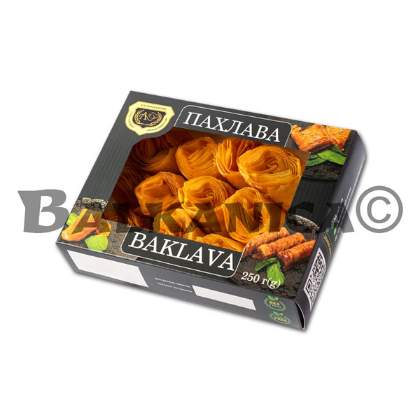 250 G TURKISH SWEET BAKLAVA WITH HONEY AL HAMOUD0